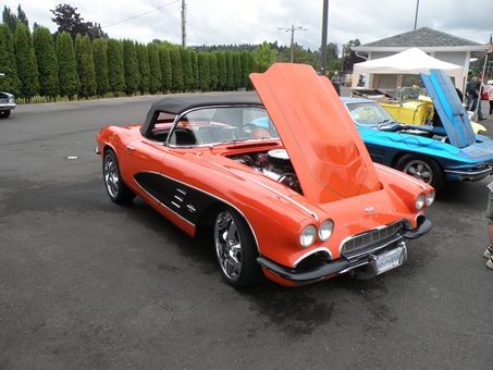 orange corvette